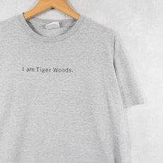 画像1: 90's NIKE "I am Tiger Woods." プロゴルファープリントTシャツ M (1)