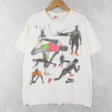 画像1: 90's NIKE 銀タグ USA製 "Bo Jackson" フォトプリントTシャツ XL (1)