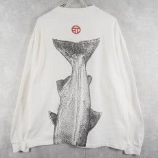 画像2: 80's Thomas Prochaska USA製 魚 大判プリントロンT XL (2)