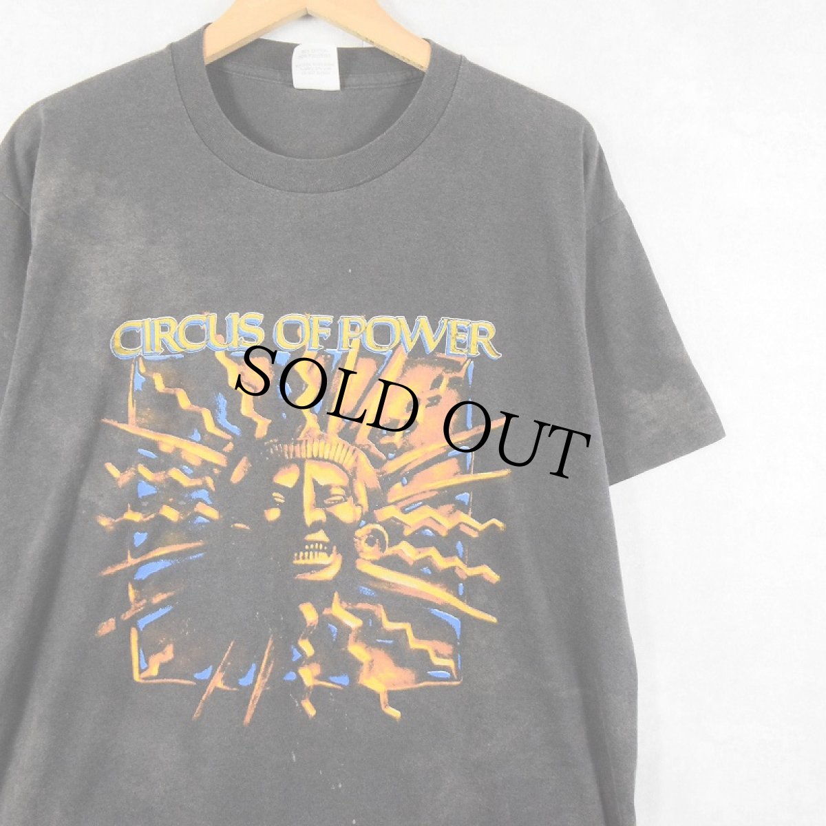画像1: 80's CIRCUS OF POWER USA製 "CALL OF THE WILD" ハードロックバンドプリントTシャツ XL (1)