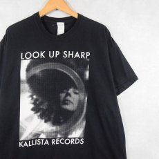 画像1: 2000's Carla dal Forno "LOOK UP SHARP" ミュージシャンアルバムプリントTシャツ BLACK XL (1)