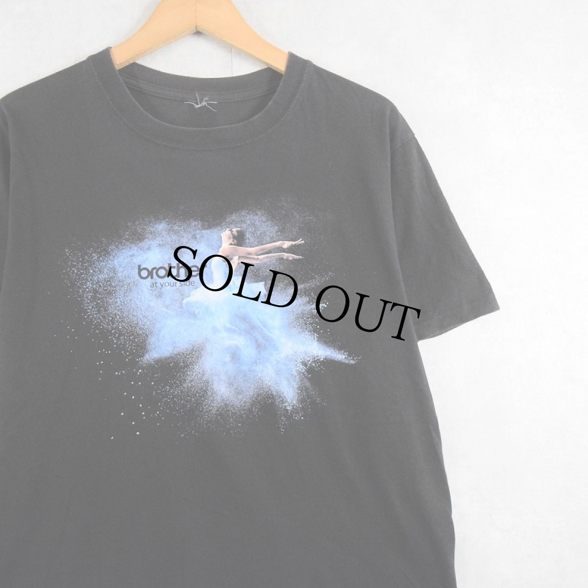 画像1: Brother "At your side" 電機メーカープリントTシャツ BLACK (1)