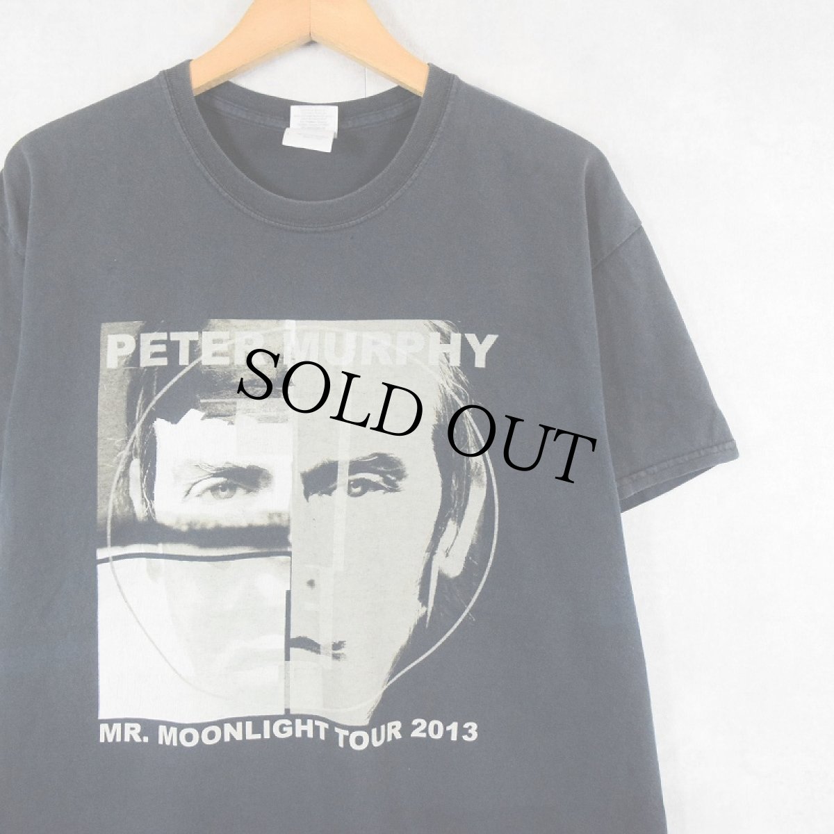画像1: 2013 Peter Murphy "Mr. Moonlight tour 2013." ミュージシャンツアーTシャツ BLACK L (1)