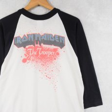 画像2: 90's IRON MAIDEN "The Trooper" ヘヴィメタルバンドラグランTシャツ M (2)