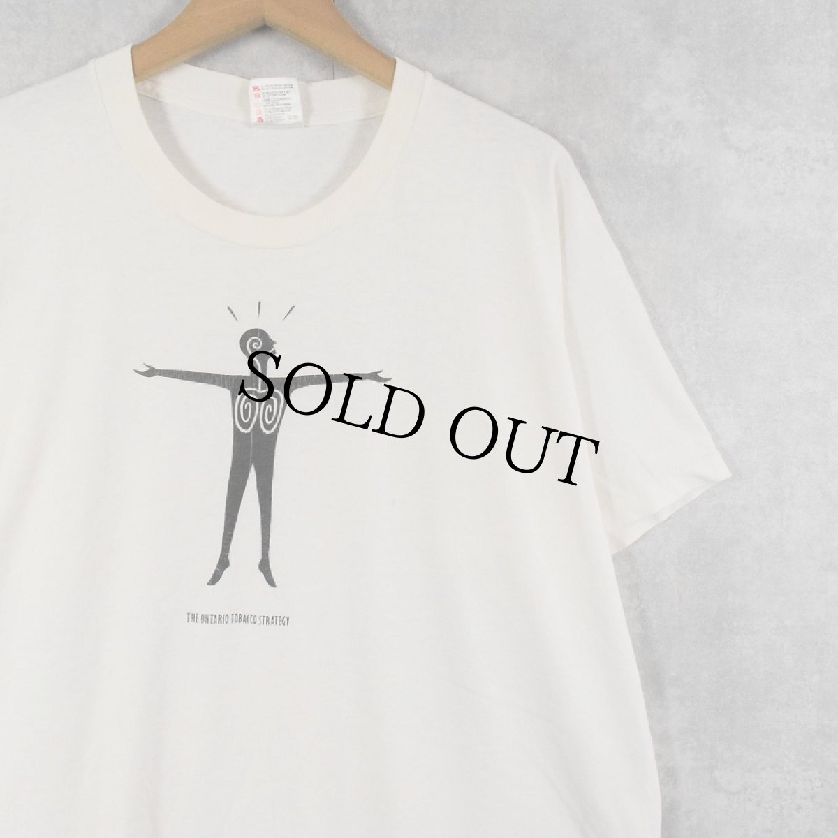 画像1: 90's Ministry of Health USA製 "SMOKING. IT WILL SUCK THE LIFE..." プリントTシャツ XL (1)