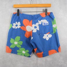 画像2: 80〜90's JAMS WORLD Surf Line HAWAII 花柄 イージーショーツ L (2)