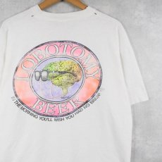 画像1: 90's USA製 "LOBOTOMY BEER" プリントTシャツ L (1)
