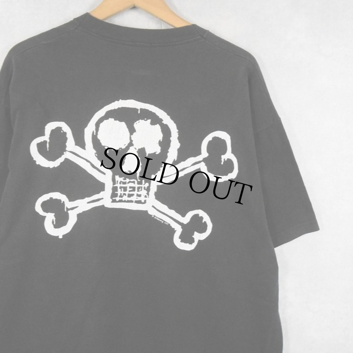 画像1: 90's BILLABONG BAD BILLYS ロゴプリントTシャツ BLACK (1)