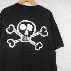 画像1: 90's BILLABONG BAD BILLYS ロゴプリントTシャツ BLACK (1)