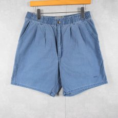 画像3: 90's Ocean Pacific ロゴ刺繍 コットンショーツ L (3)