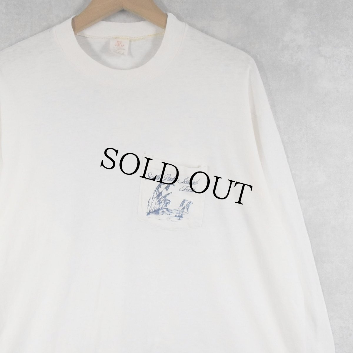 画像2: 70's〜 Teena Houck USA製 サーフプリント ポケットロンT XL (2)