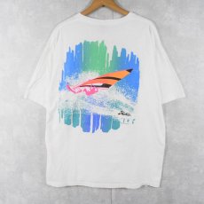 画像1: 80's Hobie USA製 サーフブランド プリントTシャツ XL (1)