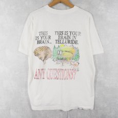 画像1: 90's Brain Waves USA製 "JACKSON DID THIS" サーフブランド プリントTシャツ L (1)
