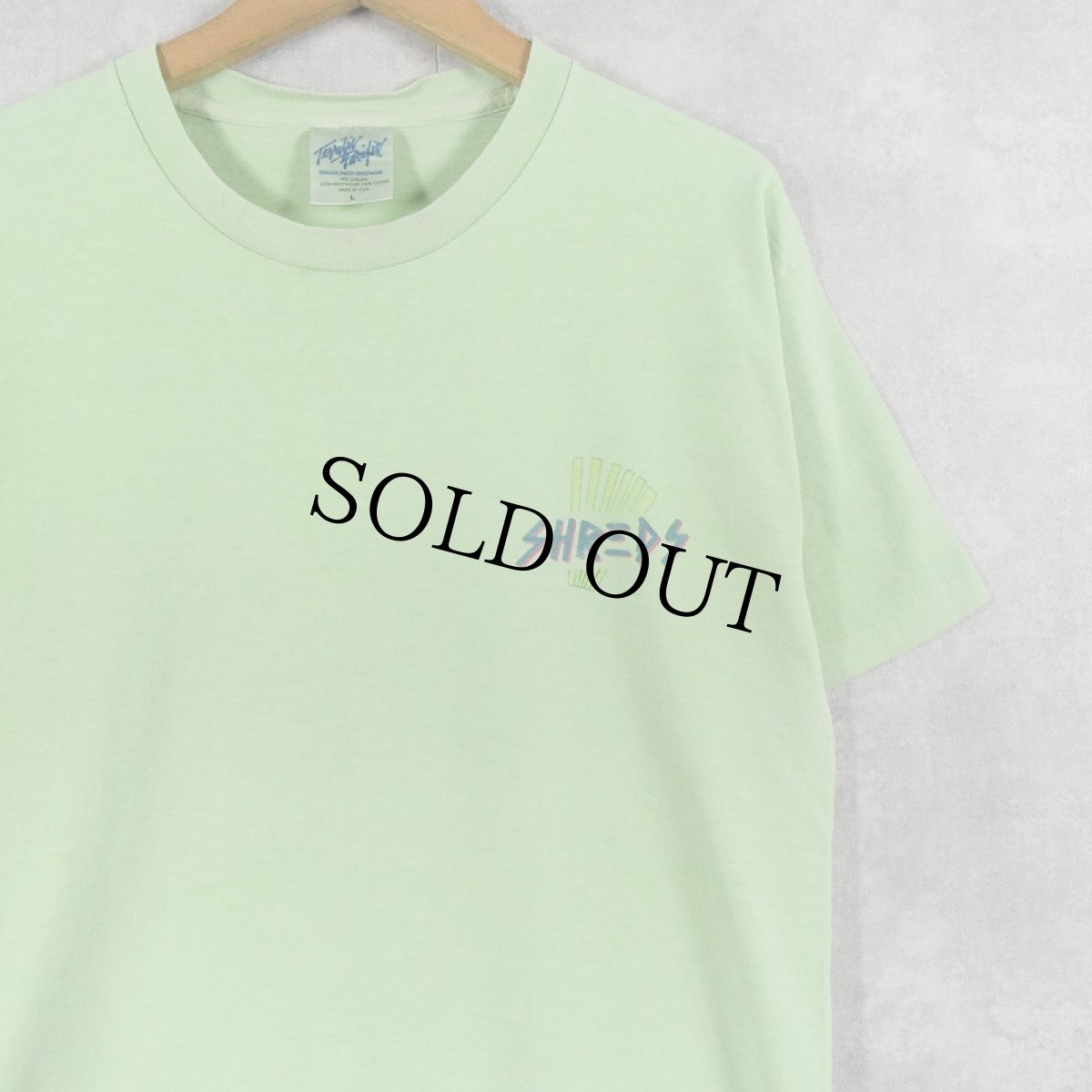 画像2: 80's TED SHRED USA製 American Gothic パロディプリントTシャツ L (2)