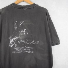 画像1: 2000's "SAND DOLLAR BOTTOM SCRATCHER" スキューバダイビングプリント ポケットTシャツ XL (1)