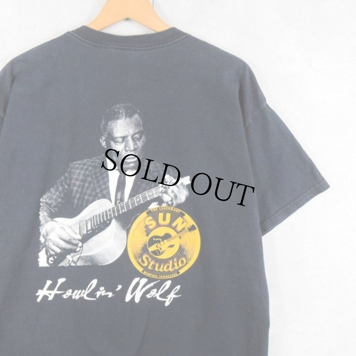画像1: HOWLIN' WOLF "SUN STUDIO" ブルースシンガープリントTシャツ XL (1)