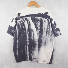 画像2: EARTH "Victoria Falls" 滝 大判プリントTシャツ XL (2)
