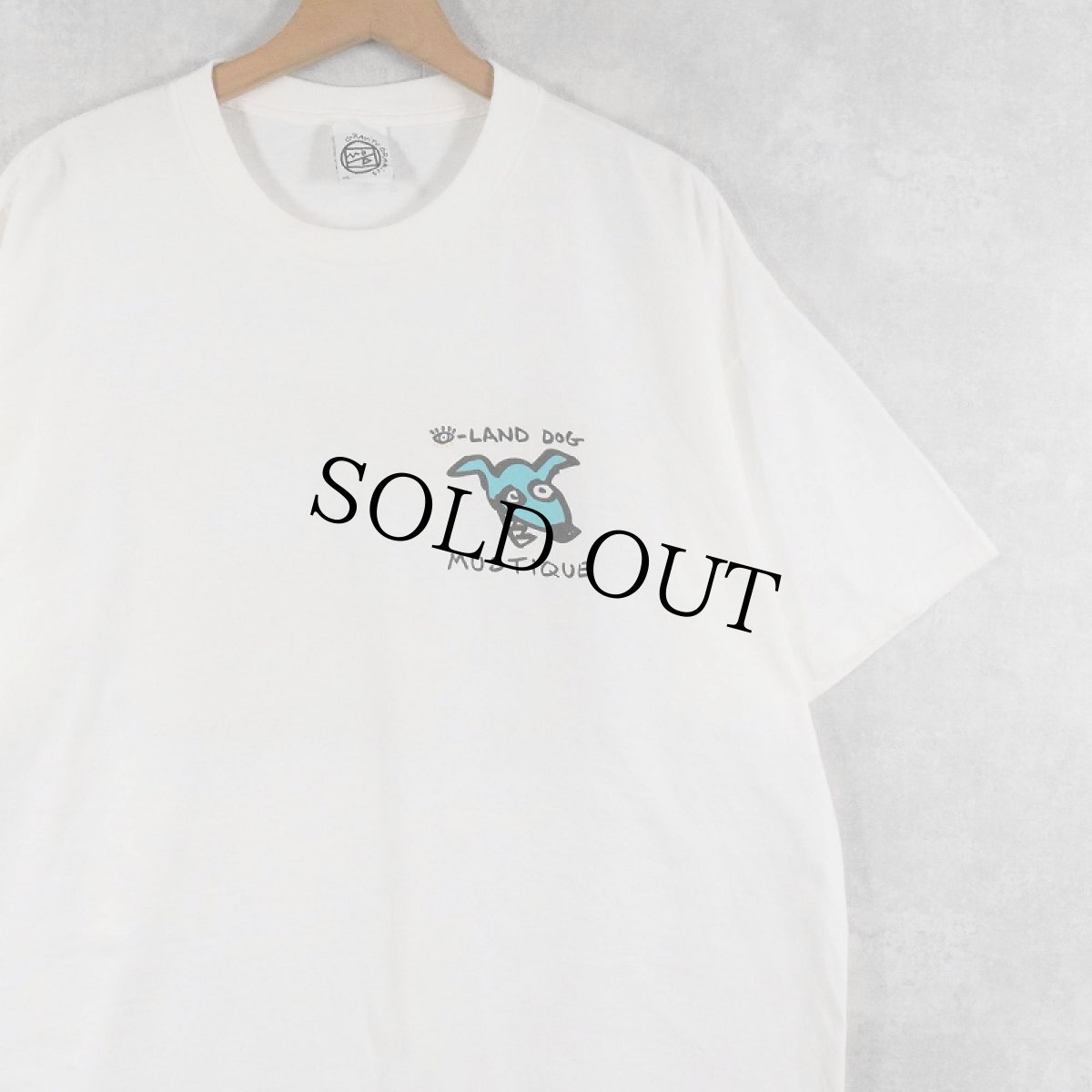 画像2: 90's GRAVITY GRAPHICS USA製 "EYE-LAND DOG" 犬イラストプリントTシャツ XL (2)