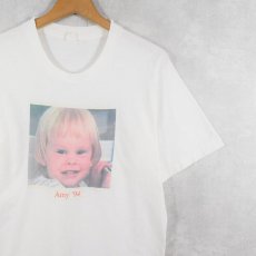 画像1: 80〜90's USA製 "Amy '94" メモリアルフォトプリントTシャツ L (1)