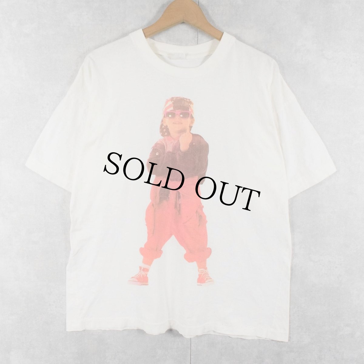 画像1: 80〜90's フォトプリントTシャツ XXL (1)