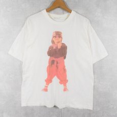 画像1: 80〜90's フォトプリントTシャツ XXL (1)