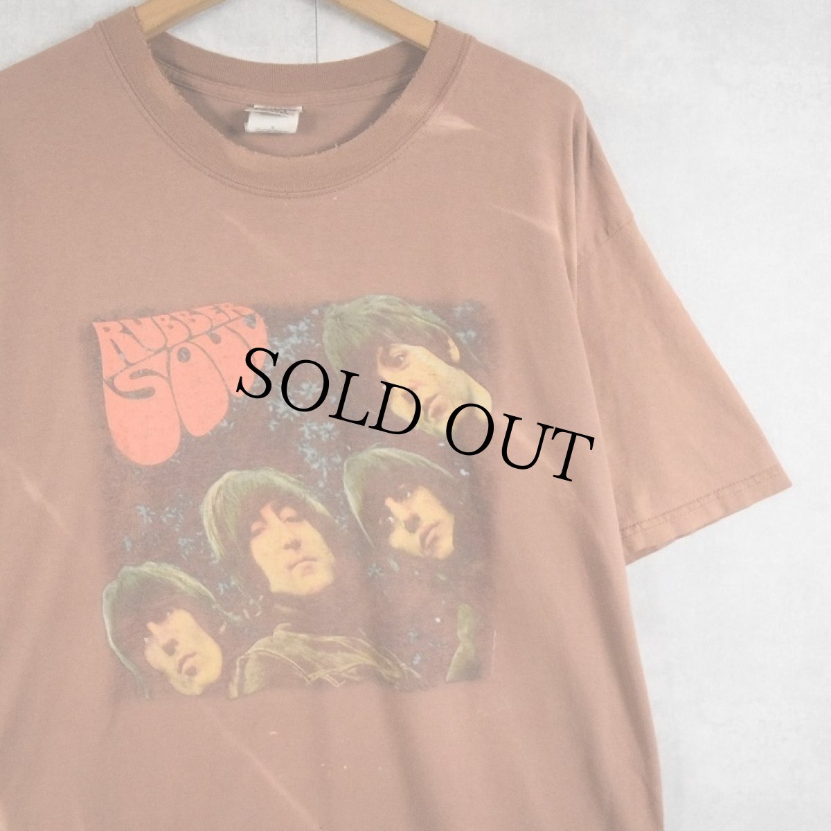 画像1: 90's THE BEATLES "RUBBER SOUL" ロックバンドアルバムTシャツ L (1)