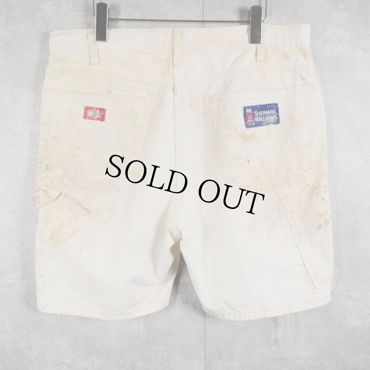 画像2: Dickies ペンキペイント ペインターショーツ W36 (2)