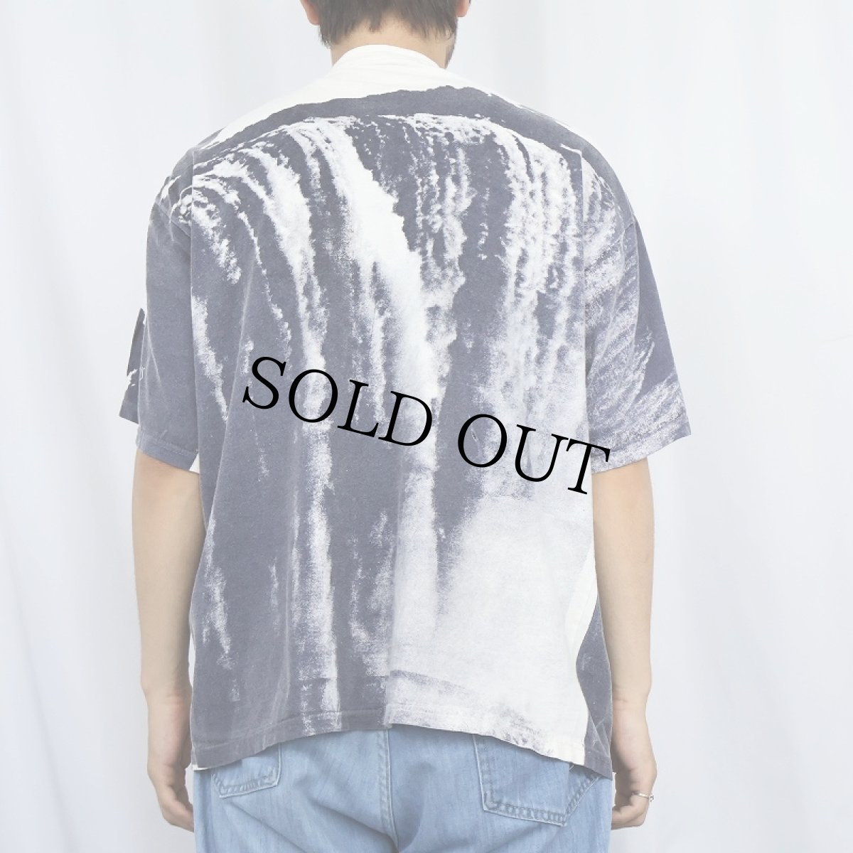 画像4: EARTH "Victoria Falls" 滝 大判プリントTシャツ XL (4)