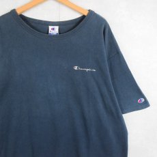 画像1: 80〜90's Champion USA製 青刺繍タグ 後期 ロゴプリントTシャツ XL (1)