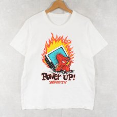 画像1: YOMIURI TV "POWER UP!" テレビ局 恐竜プリントTシャツ (1)