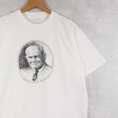画像1: 90's James Oscar Wynn USA製 イラストプリントTシャツ XL (1)