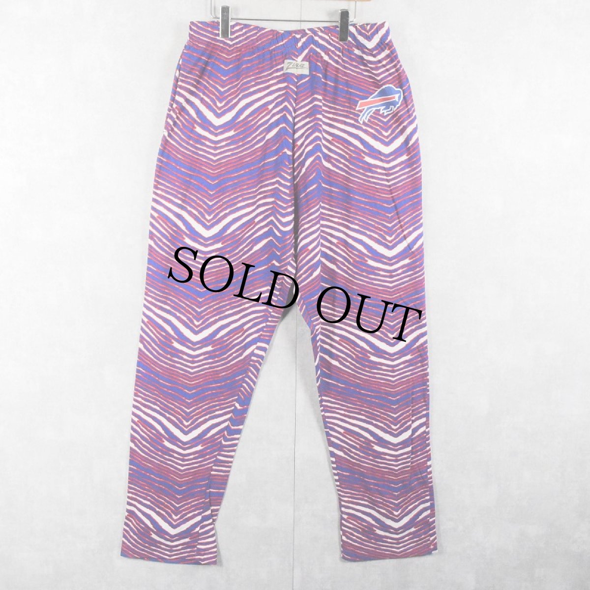 画像2: 90's ZUBAZ × NFL "Buffalo Bills" 総柄 コットンポリイージーパンツ XXL (2)