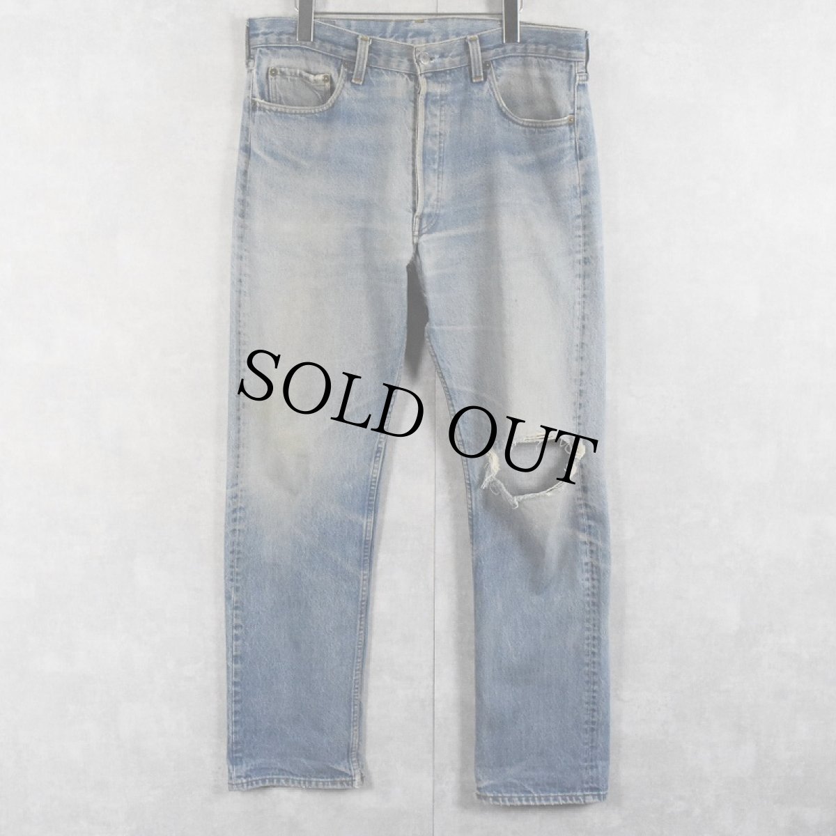 画像1: 80's Levi's 501 USA製 デニムパンツ W34 (1)