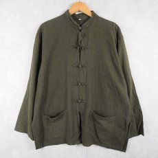 画像1: コットン カンフーシャツ (1)