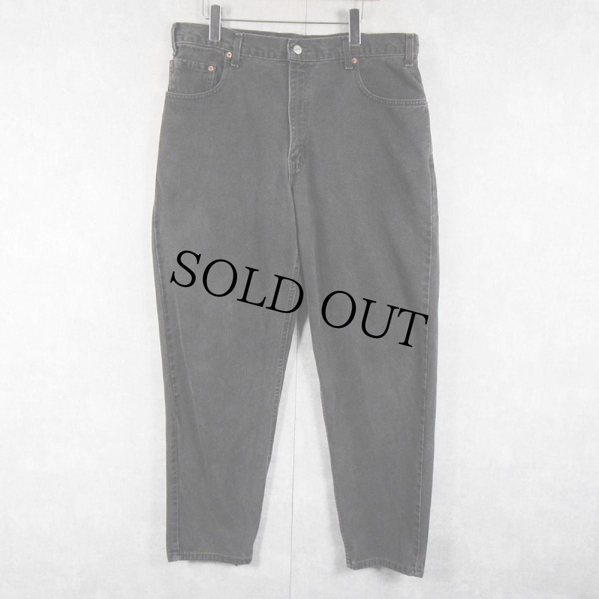 画像1: 2000's Levi's 560 USA製 "サルファブラック" ブラックデニムパンツ W36 (1)