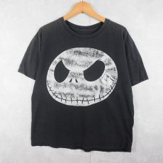 画像1: The Nightmare Before Christmas "Jack Skellington" キャラクタープリントTシャツ BLACK (1)