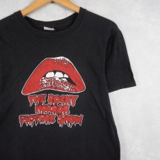 画像1: 90's "THE ROCKEY HORROR PICTURE SHOW" ミュージカル プリントTシャツ BLACK (1)