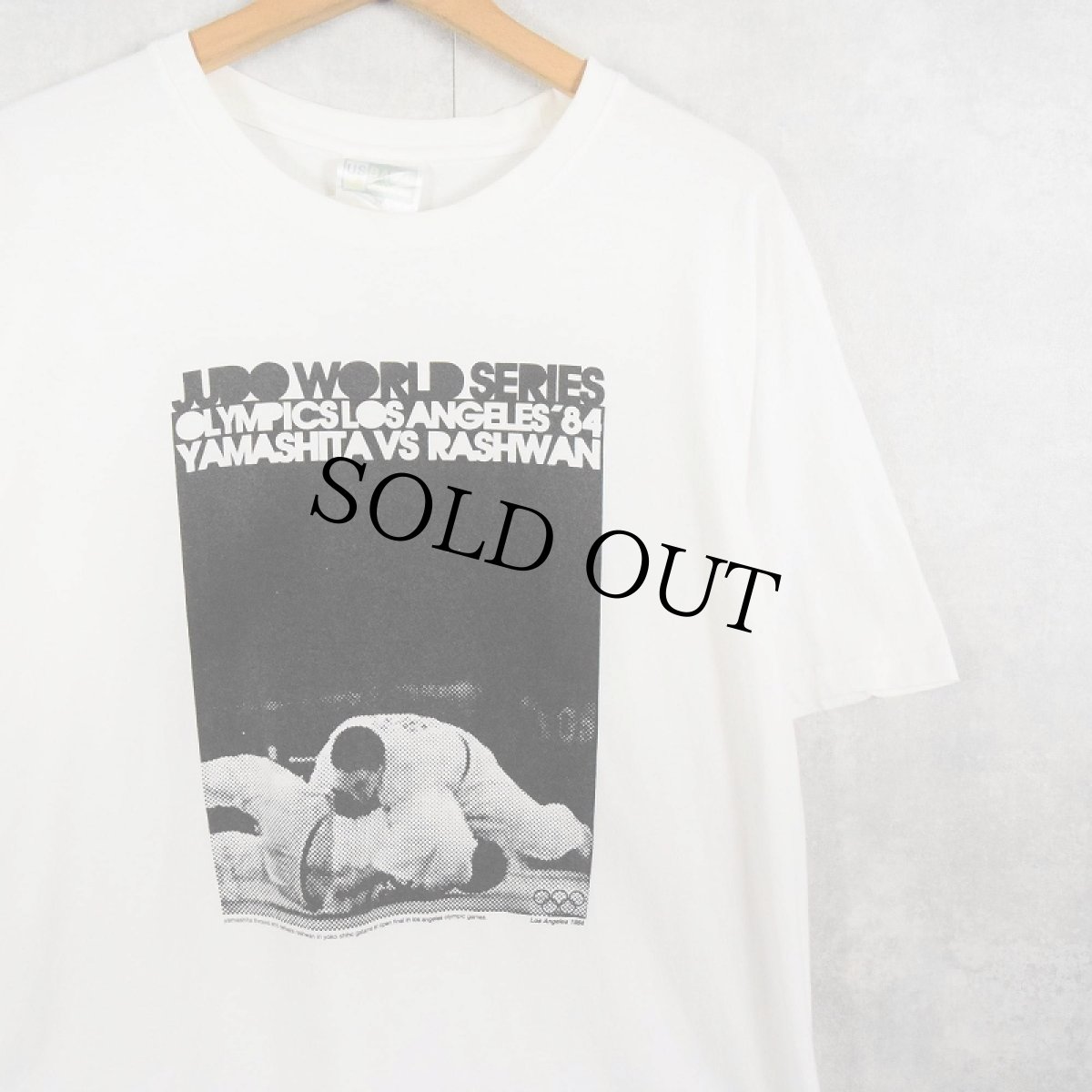 画像1: "JUDO WORLD SERIES OLYMPIC '84" 柔道 フォトプリントTシャツ XL (1)