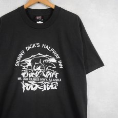 画像1: 90's "SKINNY DICK'S GALFWAY INN" エロプリントTシャツ BLACK XL (1)