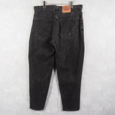 画像2: 2000's Levi's 560 USA製 "サルファブラック" ブラックデニムパンツ W36 (2)