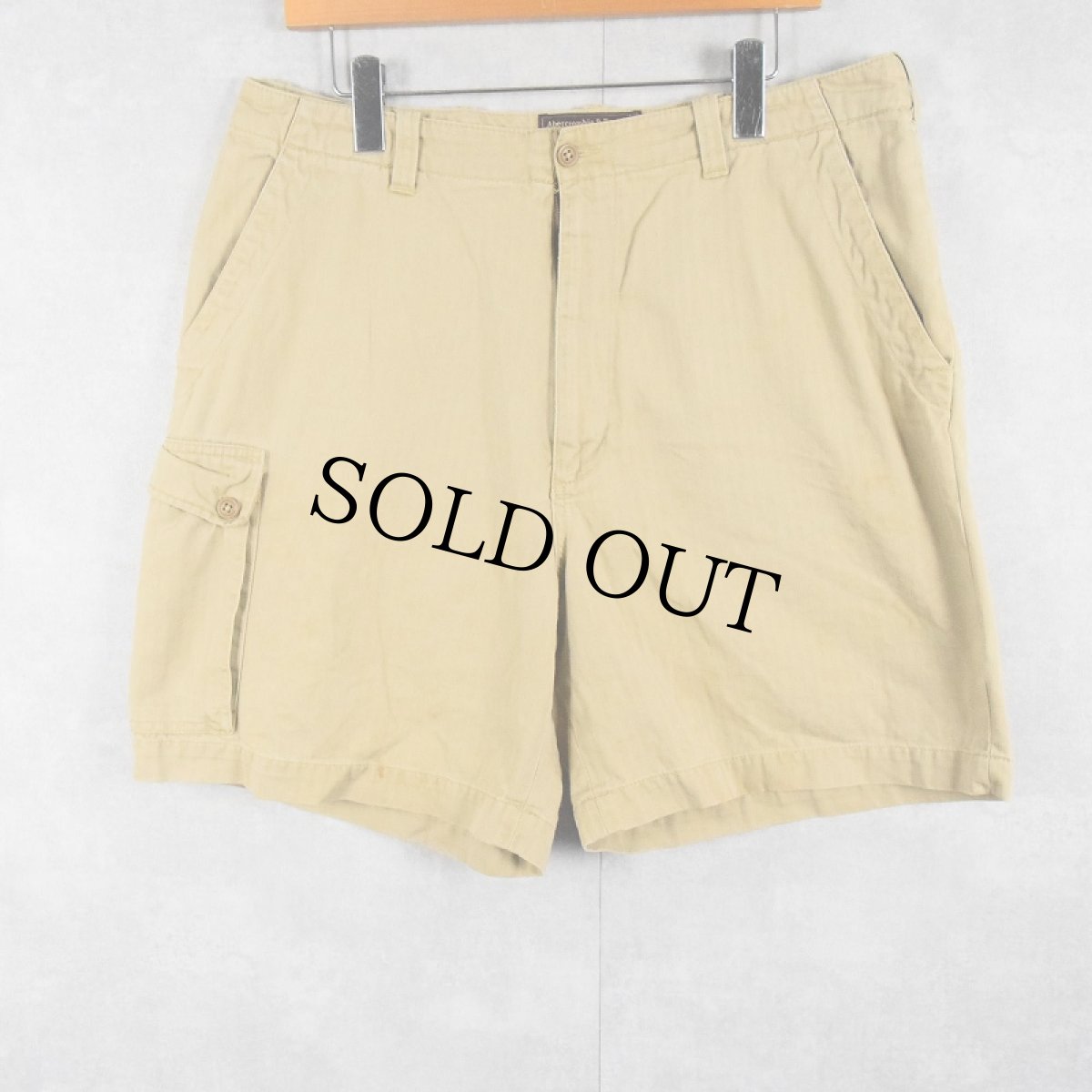 画像1: Abercrombie&Fitch HBT コットンカーゴショーツ W35 (1)