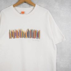 画像1: 2000's Frank Lloyd Wright 建築家 アートプリントTシャツ (1)