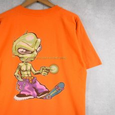画像1: 90's UTILITY USA製 エイリアンプリントTシャツ M (1)