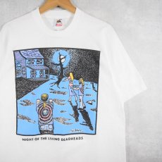 画像1: 90's Ken Brown USA製 "NIGHT OF THE LIVING DEADHEADS" アートプリントTシャツ L (1)