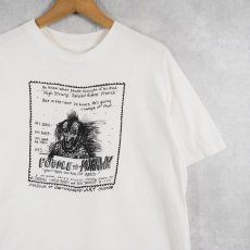 画像1: 80's Lynda Barry "POODLE WITH MOHAWK" イラストプリントTシャツ (1)