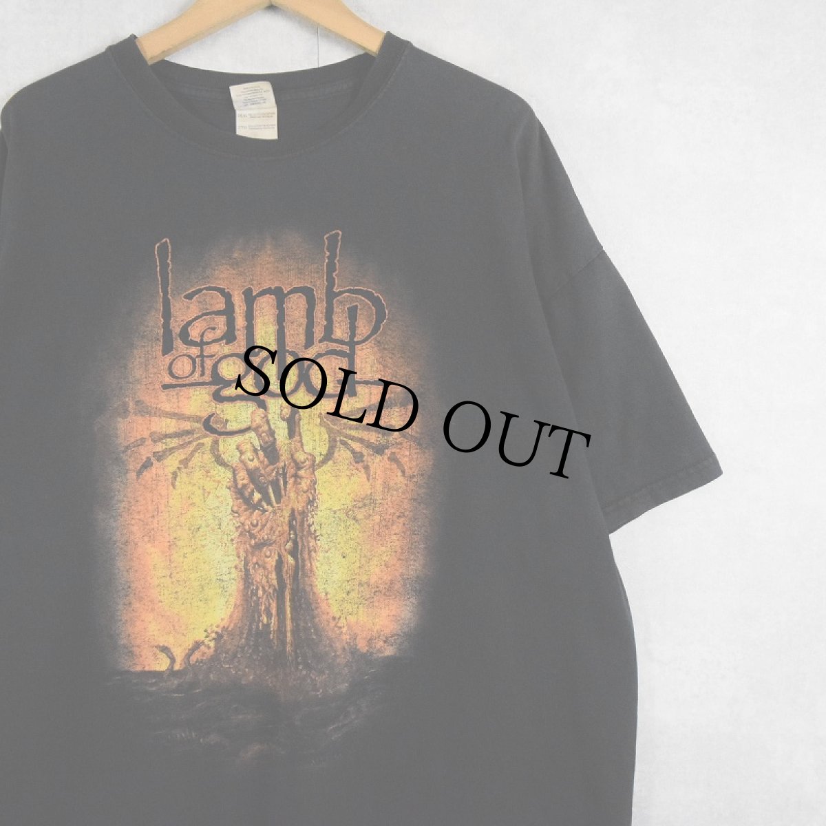画像1: 2000's lamb of god ヘヴィメタルバンドTシャツ BLACK 2XL (1)