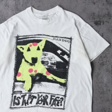 画像1: 80's BAD DOG USA製 "IS THAT YOUR FACE?" 犬プリントTシャツ L (1)