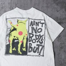 画像2: 80's BAD DOG USA製 "IS THAT YOUR FACE?" 犬プリントTシャツ L (2)