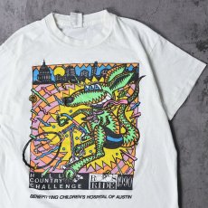 画像1: 90's KOZIK "HILL COUNTRY CHALLENGE" アートプリントTシャツ L (1)
