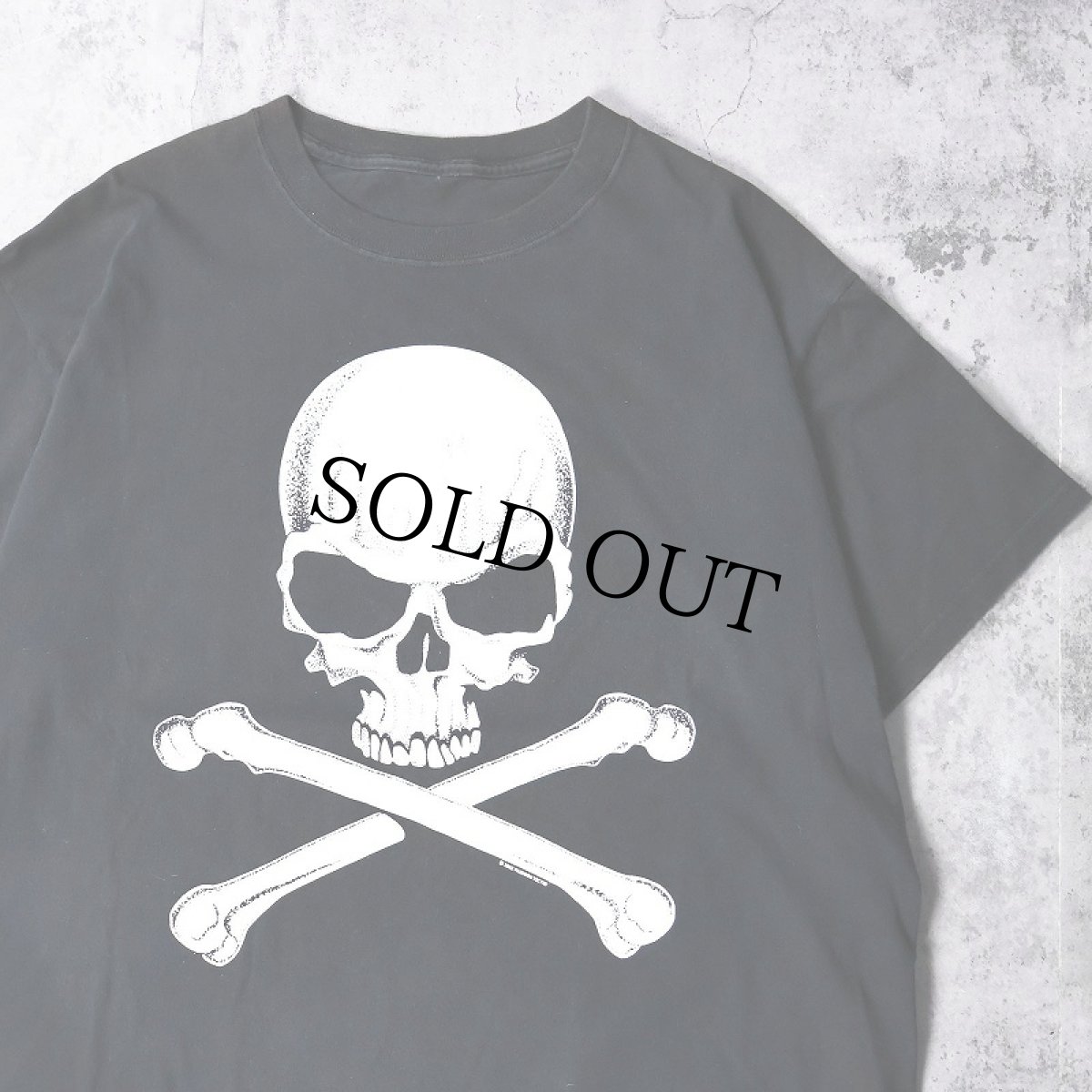 画像1: 2000's FASHION VICTIM スカルプリントTシャツ BLACK (1)